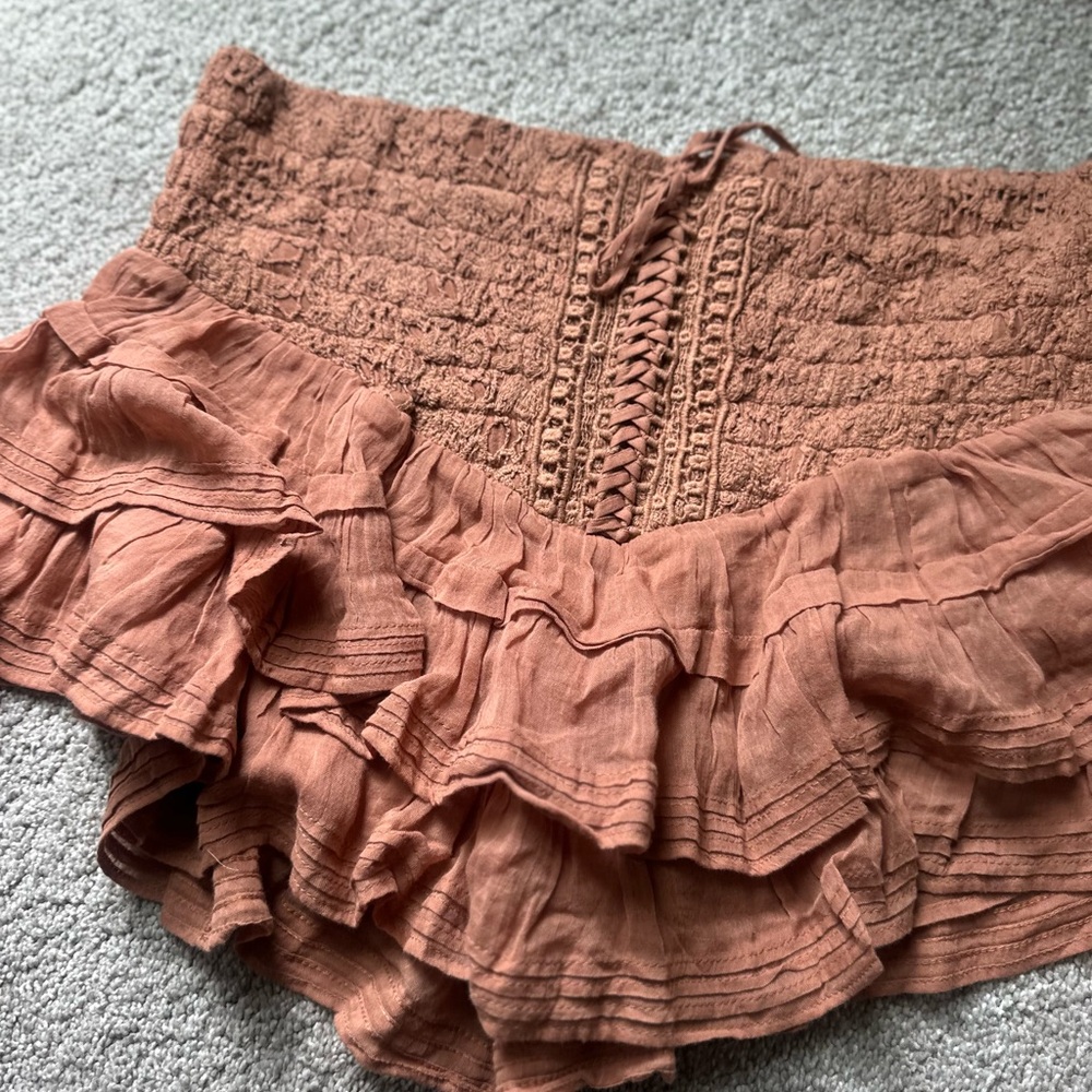 FREE PEOPLE
Fp One Lucia Mini Skirt - Clay Brown - Picture 6 of 12